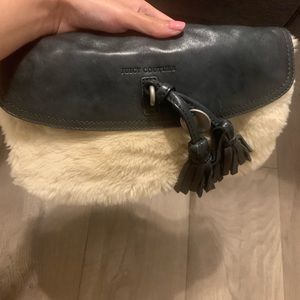Authentic Juicy couture fur clutch designer